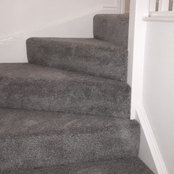 Winding Stairs Grey Carpet